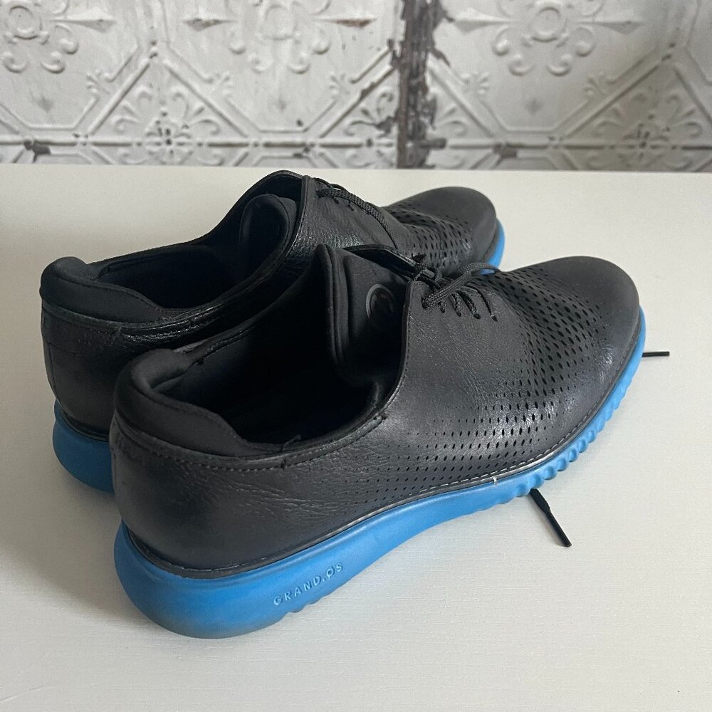 Cole Haan ZeroGrand Oxford Loafers Size 11 Black/Blue
